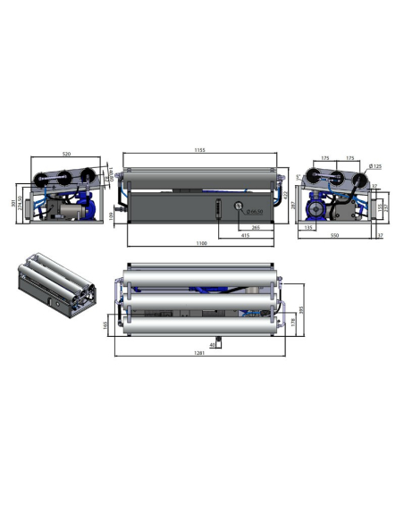SCHENKER WATERMAKER MODULAR 300 - Dimensions