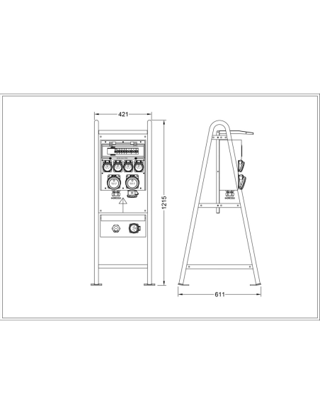 BUILDING SITE SWITCHBOARD IP 54 | Manel Service