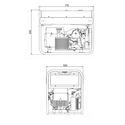 MOSA GE7000HBM-L Generator 6,7KVA | Manel Service