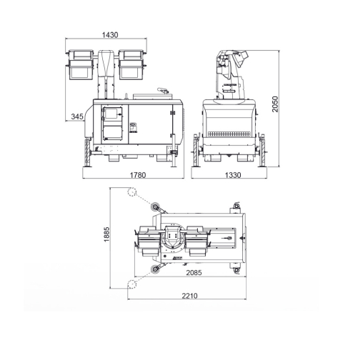 MOSA TF II9 Y J-4x350 LED Yanmar | Manel Service