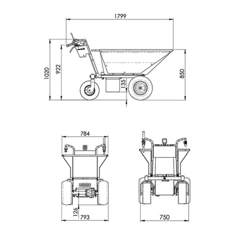 MCH W350DE Electric transporter | Manel Service