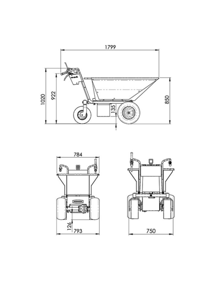 MCH W350DE Electric transporter | Manel Service