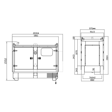 GENERATOR 33 KVA AVR | Manel Service