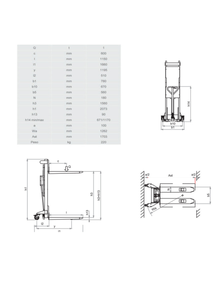 BADA 10M  Stainless Steel Hand Lifter