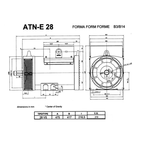 Zanardi ATN 28/4 1VS Alternator 10KVA | Manel Service