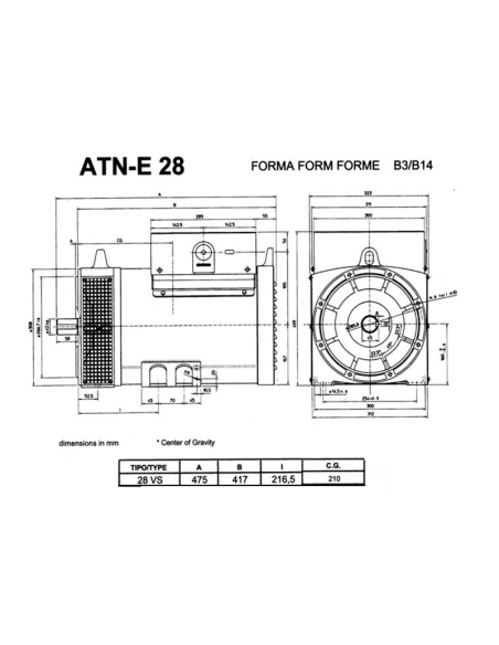 Zanardi ATN 28/4 1VS Alternatore 10KVA | Manel Service
