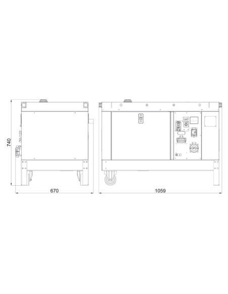 MASE SILENT 6000 B/A  generatore 3.6 KW