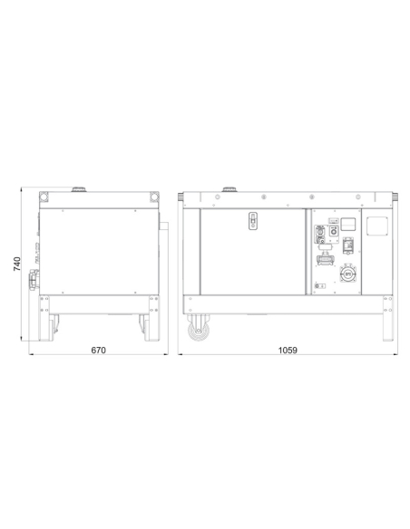 MASE SILENT 8000 B/A Generator 7 KVA | Manel Service