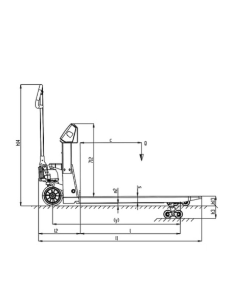 PRAMAC LIFTER GS/P 25 Digital Weigh Pallet Truck 1185x555 | Manel Service