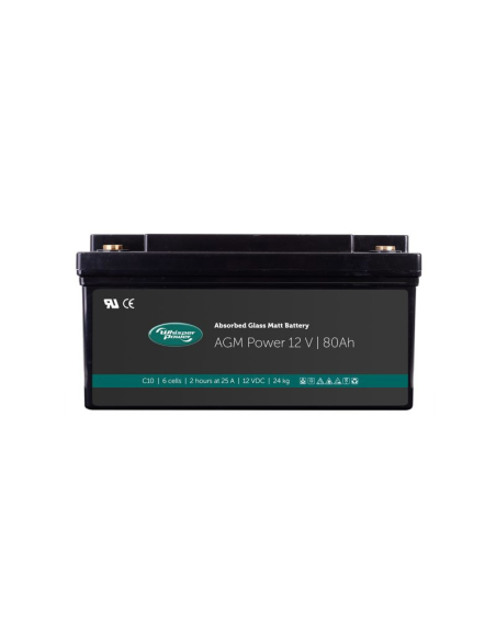 Batterie AGM-Power 12V 80Ah Absorbed Glass Matt