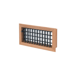 Vitrifrigo 2-way delivery grille 305x152 mm with teak frame