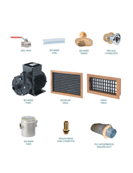 Vitrifrigo Kit accessori per AC 7000 Btu/h TEAK | Manel Service