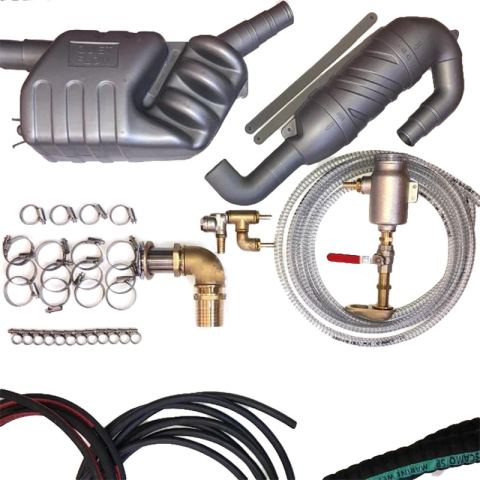 VTE PAGURO KIT INSTALLAZIONE CON SILENZIATORE FINALE