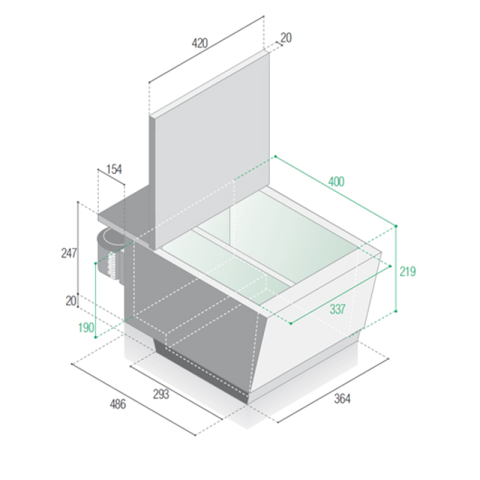 Vitrifrigo v31 fridge-freezer 31l
