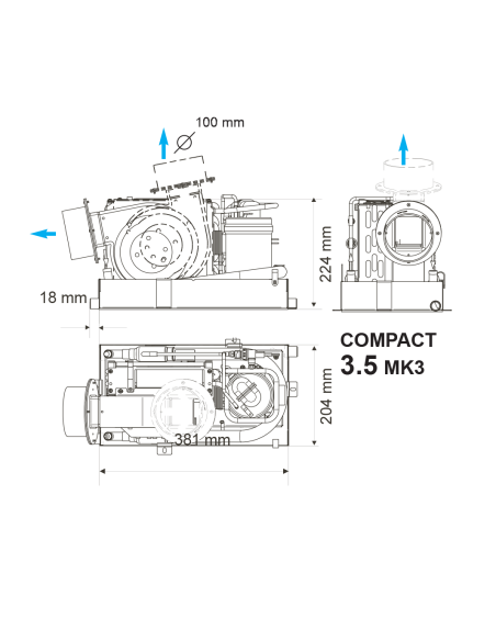 Climma Compact 3,5RC Condizionatore 3500 BTU
