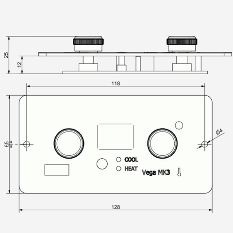 Climma Vega MK 3 Control Panel