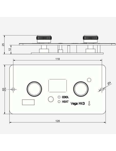 Climma Vega MK 3 Pannello di comando