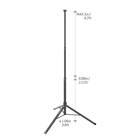 Scangrip Tripod construction lamp holder 2 m
