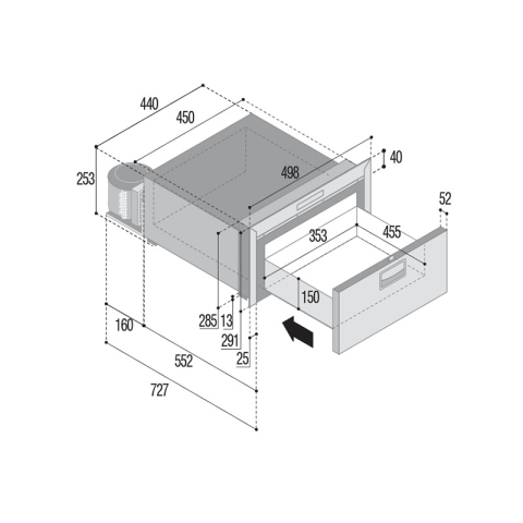 VITRIFRIGO DW35OCX2BTX FRIGORIFERO ACCIAIO INOX