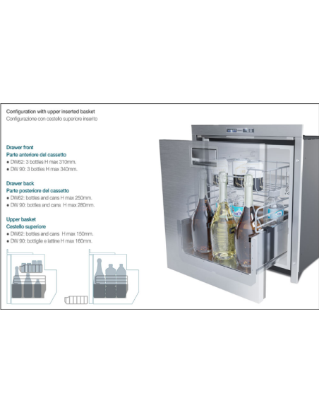 VITRIFRIGO DW62 OCX2 DRINKS  configurazione