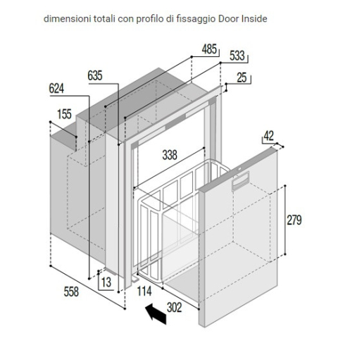 VITRIFRIGO DW90 OCX2 DRAWER FRIDGE-FREEZER I