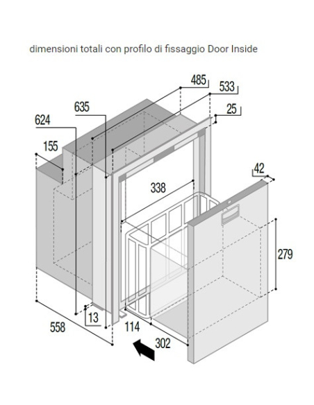 VITRIFRIGO DW90 OCX2 FRIGO-FREEZER A CASSETTO I