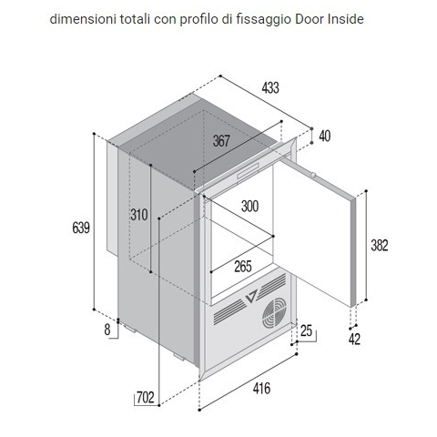 VITRIFRIGO CFR24 CL OCX2 Frigo-Freezer II
