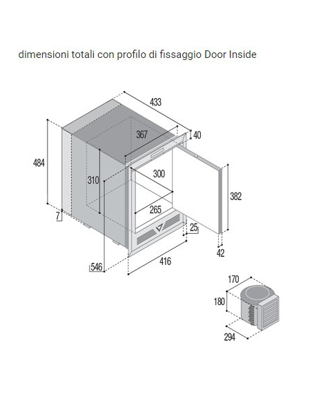 VITRIFRIGO CFR24 XR OCX2 Frigo-Freezer II
