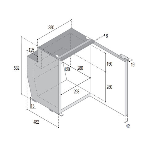 VITRIFRIGO C51i Frigo-Freezer IV