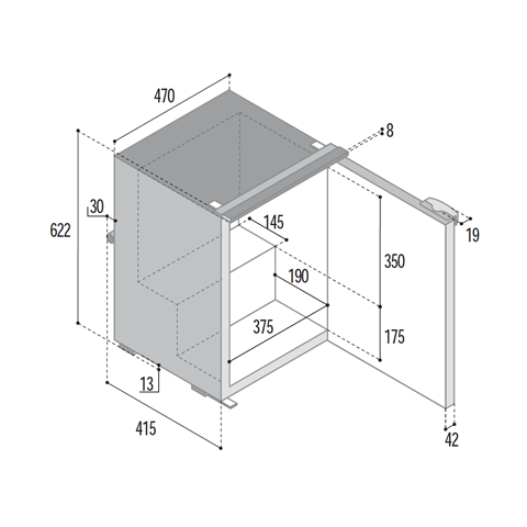 VITRIFRIGO C60i Frigo-Freezer V
