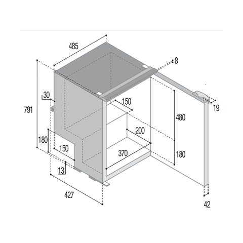 VITRIFRIGO C85iA Frigo-Freezer V