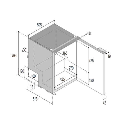 VITRIFRIGO C115iA Frigo-Freezer V