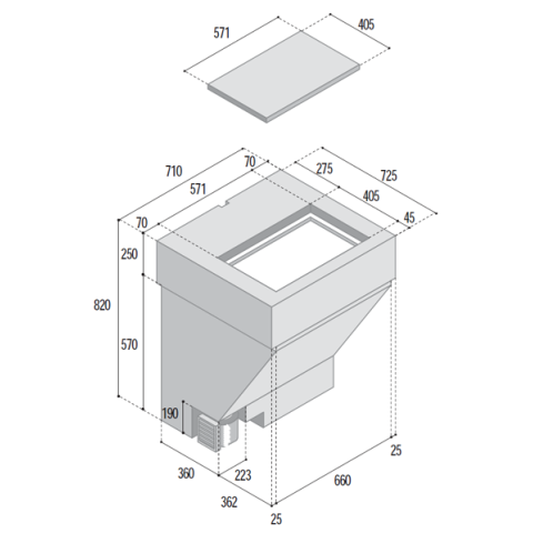 VITRIFRIGO TL180RF I
