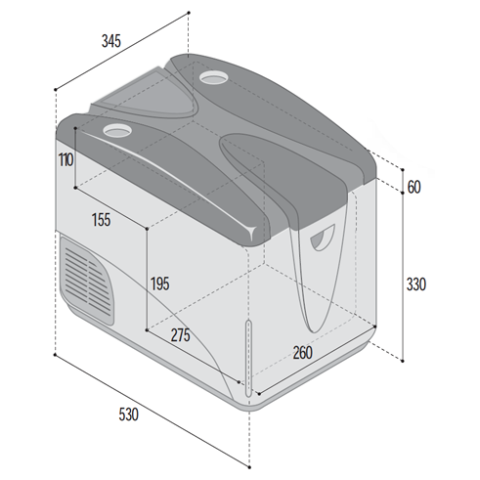 VITRIFRIGO C29M Portable Refrigerator-Freezers II