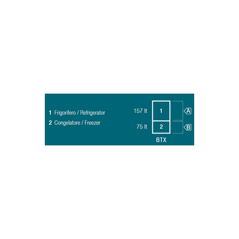 VITRIFRIGO DW250 OCX2 BTX Fridge-freezer