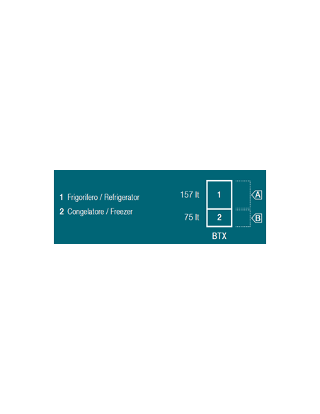 VITRIFRIGO DW250 OCX2 BTX Frigorifero-Congelatore