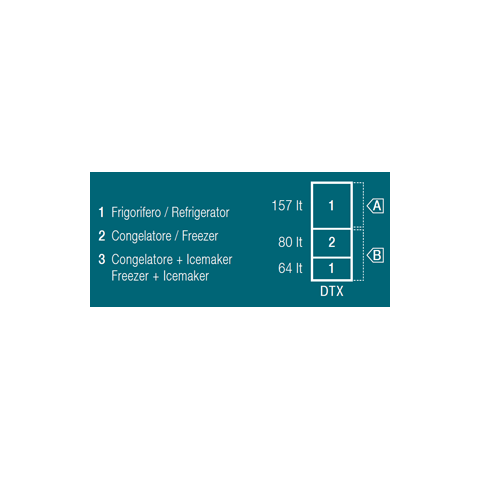 VITRIFRIGO DW360 OCX2 DTX Frigo-Congelatore