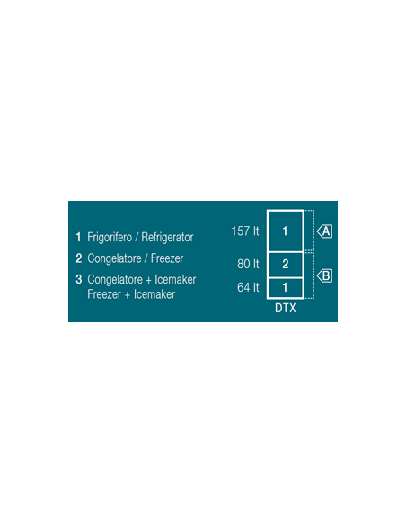 VITRIFRIGO DW360 OCX2 DTX Frigo-Congelatore