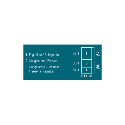 VITRIFRIGO DW360 OCX2 DTX IM Frigo-Congelatore Icemaker