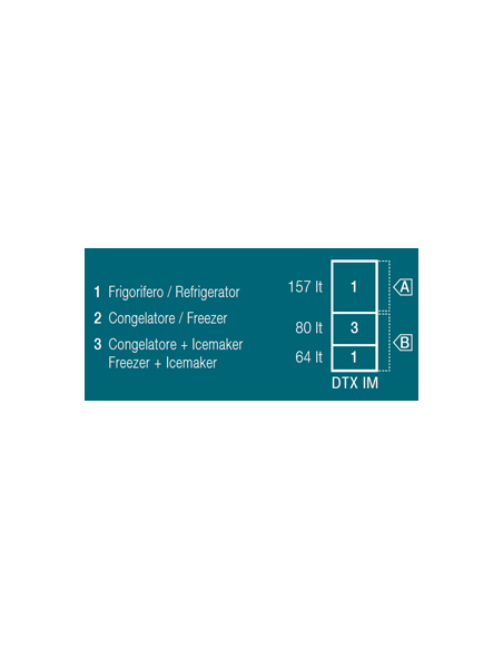 VITRIFRIGO DW360 OCX2 DTX IM Frigo-Congelatore Icemaker