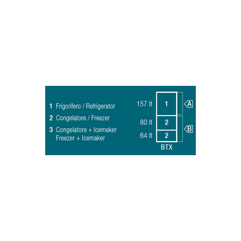 VITRIFRIGO DW360 OCX2 BTX Frigo-Freezer