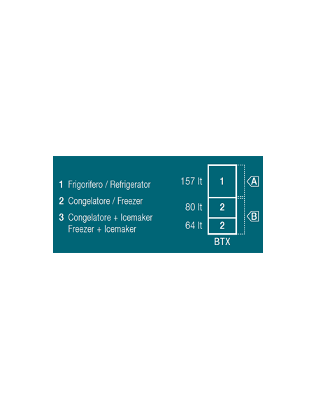 VITRIFRIGO DW360 OCX2 BTX Frigo-Freezer