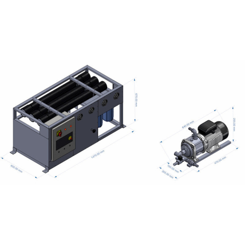 OSMOSEA MEGA 340L NAUTICAL/LAND FACILITIES WATERMAKER 750 LT/H
