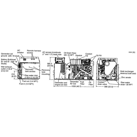 GRUPPO ELETTROGENO MARINO ONAN MDKDN 11 KW