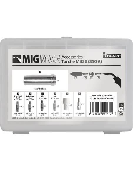 GYS Torch consumables box MIG/MAG 350 A