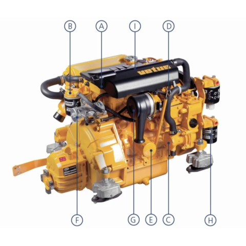 VETUS PPM4,45 powerpack 42 Hp | Manel Service