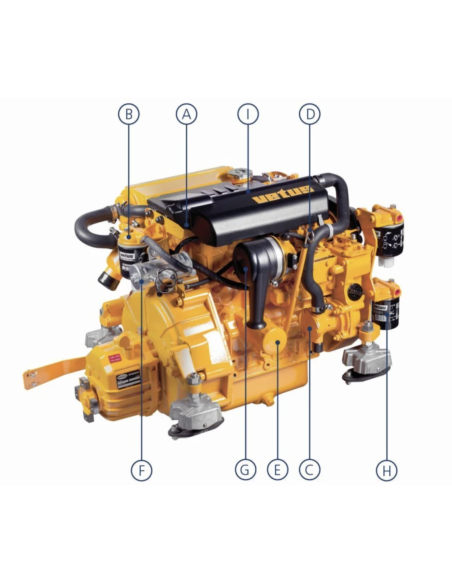 VETUS PPM4,45 powerpack 42 Hp | Manel Service