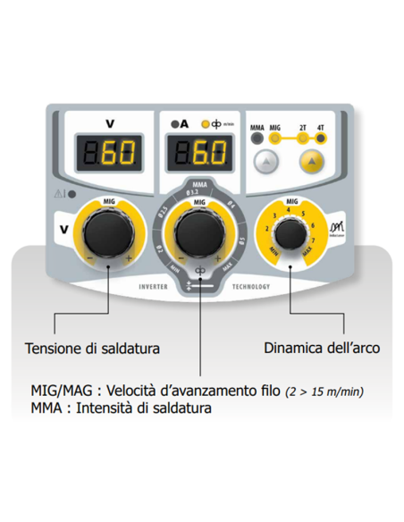 GYS MULTIWELD 250T SALDATRICE MIG - MAG - MMA Inverter