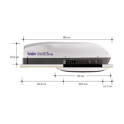 Telair Dualclima 8400H WITH HEAT PUMP 8400BTU