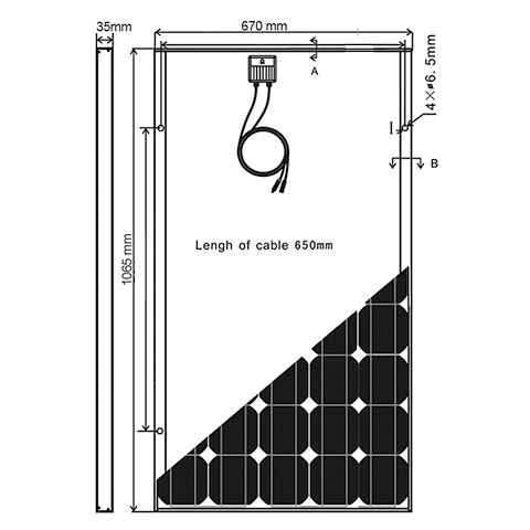 Solar panel for motorhomes and caravans TELAIR TSP 130W | ManElService